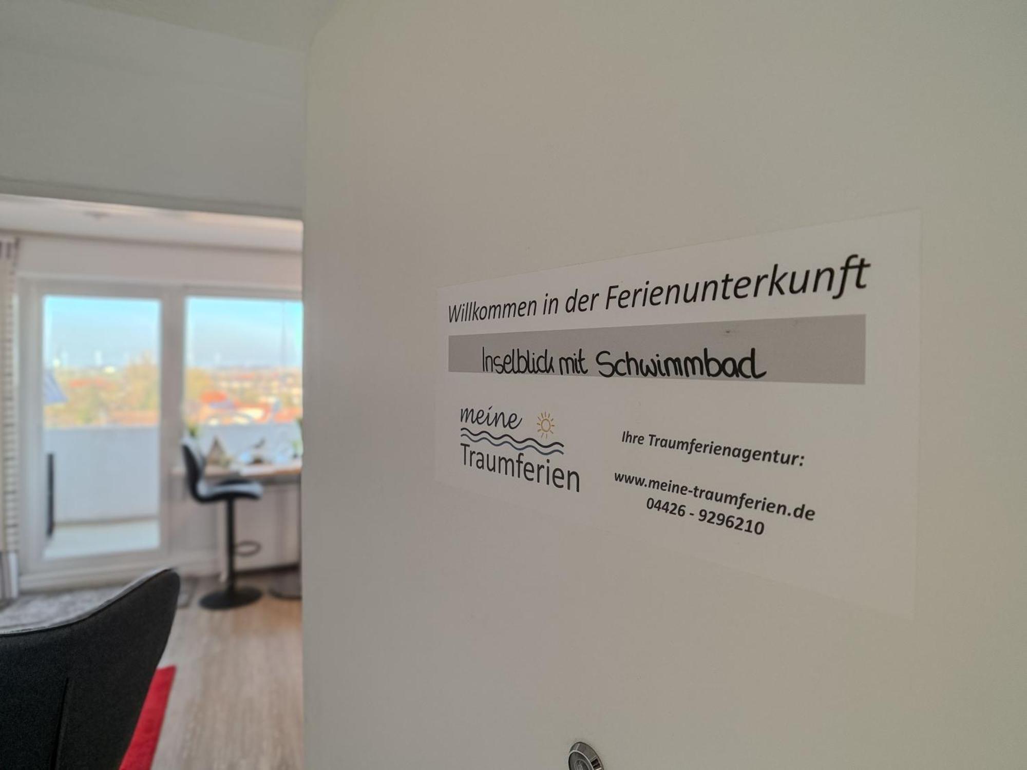 Fewo Inselblick Mit Schwimmbad - Horumersiel Buitenkant foto
